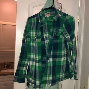 Plaid button up shirt